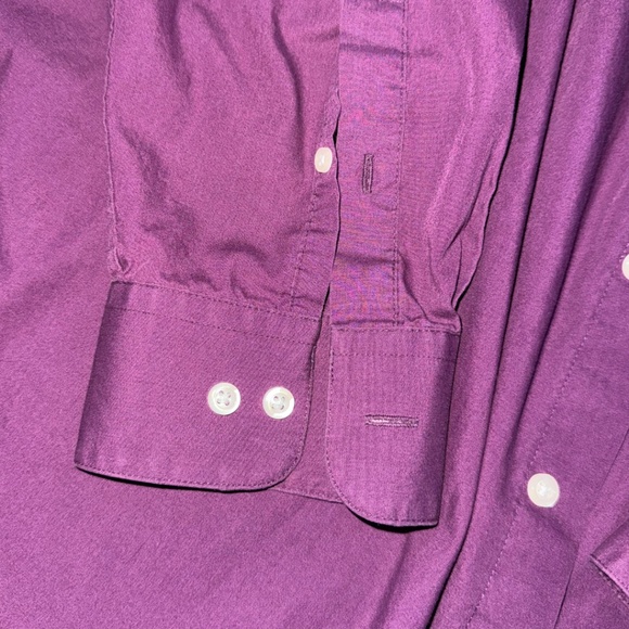 Alexander Julian Colours Button Shirt Long Sleeve Men's Size XL 17 17.5 purple - Picture 5 of 5